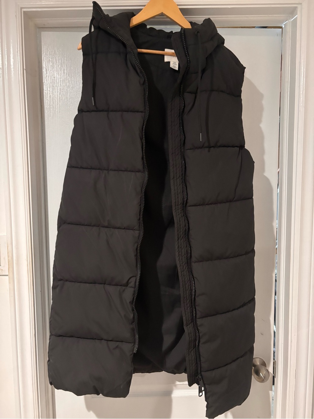 H&M long puffer vest